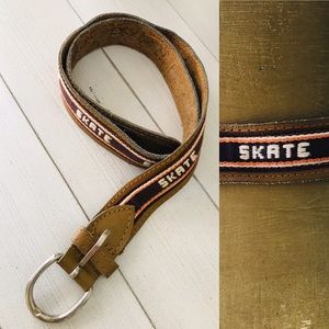 VINTAGE 80’s Super Cool “SKATE” Belt XS